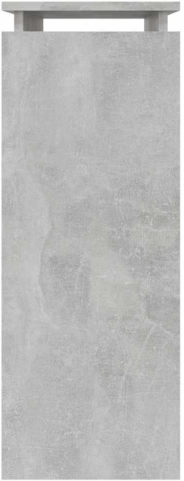 Konsolinis staliukas, betono, 80x30x80cm, apdirbta mediena