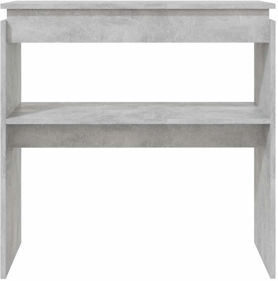 Konsolinis staliukas, betono, 80x30x80cm, apdirbta mediena