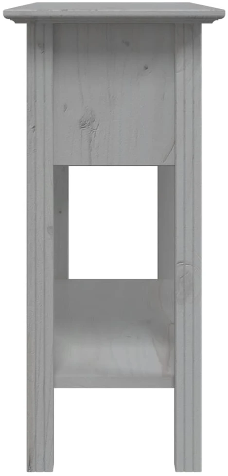 Konsolinis staliukas BODO, pilkas, 91x35x74 cm, pušies masyvas