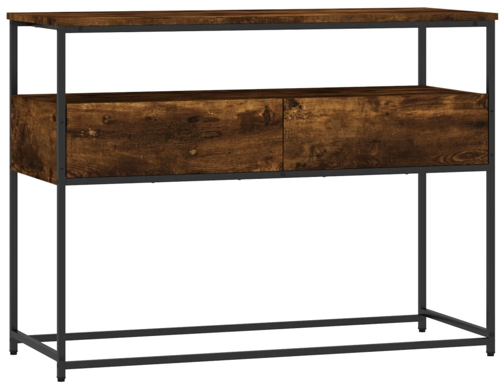 Konsolinis staliukas, dūminio ąžuolo, 100x40x75cm, mediena