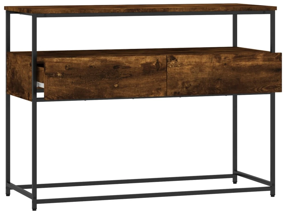 Konsolinis staliukas, dūminio ąžuolo, 100x40x75cm, mediena
