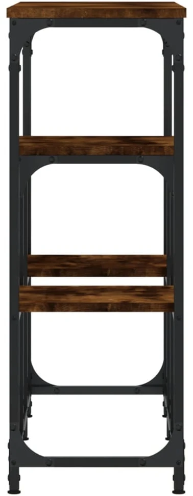Konsolinis staliukas, dūminio ąžuolo, 89,5x28x76cm, mediena