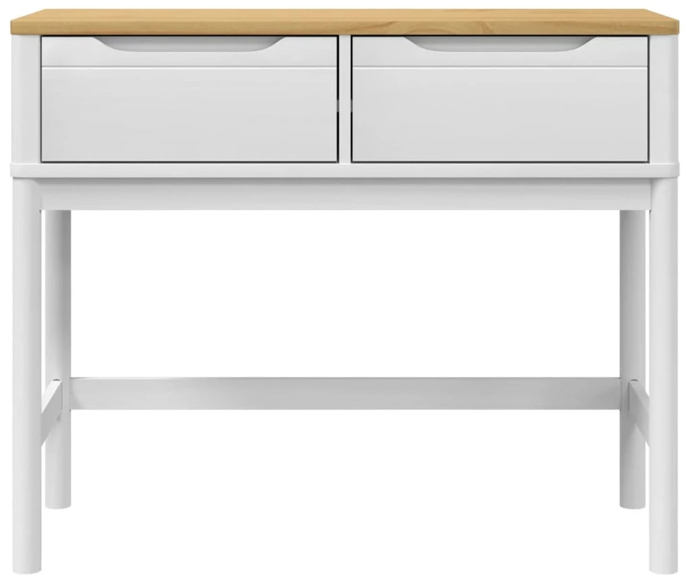 Konsolinis staliukas FLORO, baltas, 89,5x36,5x73cm, pušis