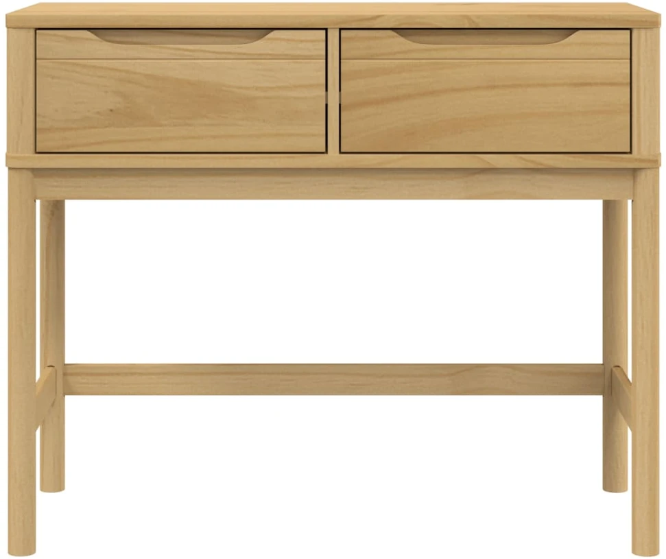 Konsolinis staliukas FLORO, vaško rudas, 89,5x36,5x73cm, pušis