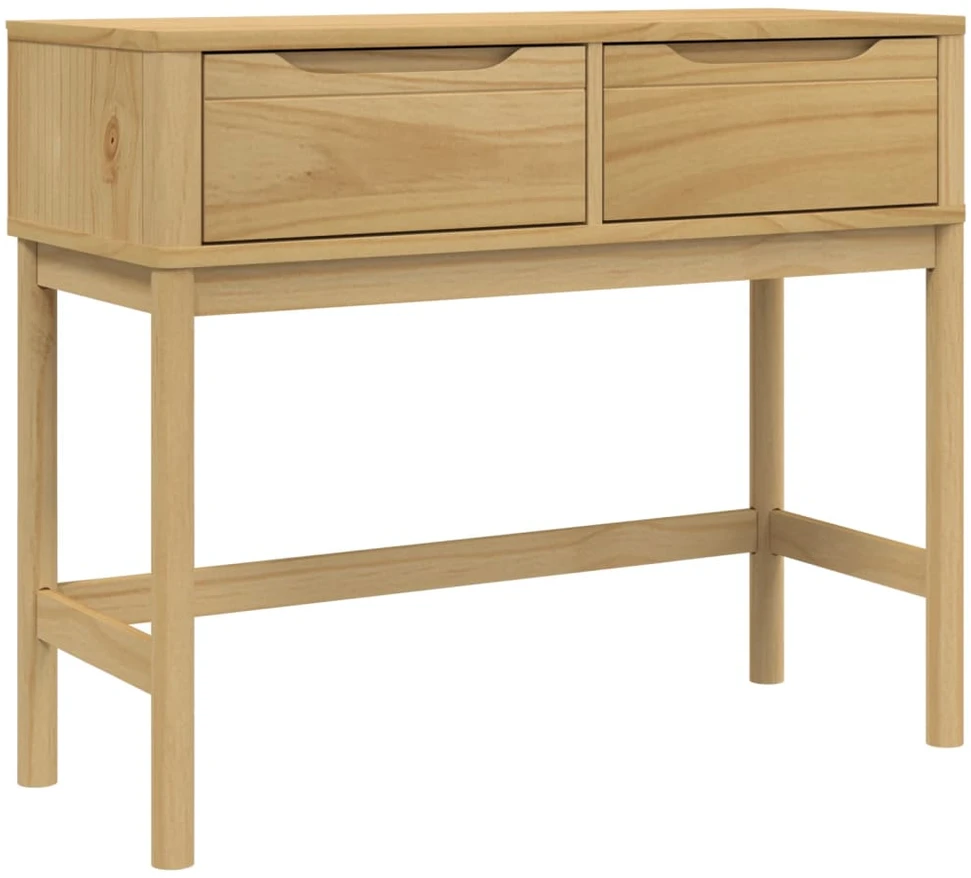 Konsolinis staliukas FLORO, vaško rudas, 89,5x36,5x73cm, pušis