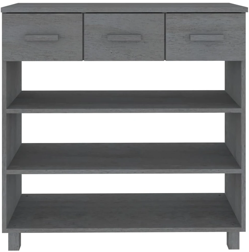 Konsolinis staliukas HAMAR, tamsiai pilkas, 90x35x90cm, pušis