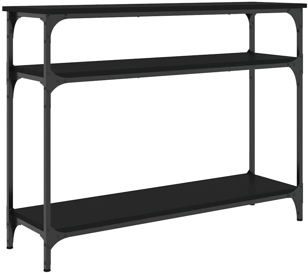 Konsolinis staliukas, juodas, 100x29x75cm, apdirbta mediena
