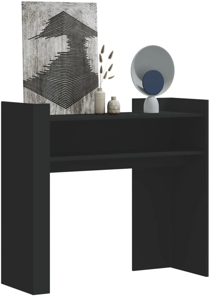 Konsolinis staliukas, juodas, 100x35x90cm, apdirbta mediena