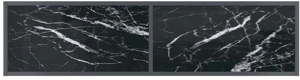 Konsolinis staliukas, juodas, 140x35x75,5cm, grūdintas stiklas