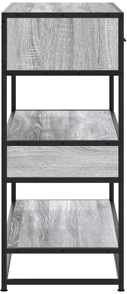 Konsolinis staliukas, pilka sonoma, 90x35x80cm, mediena