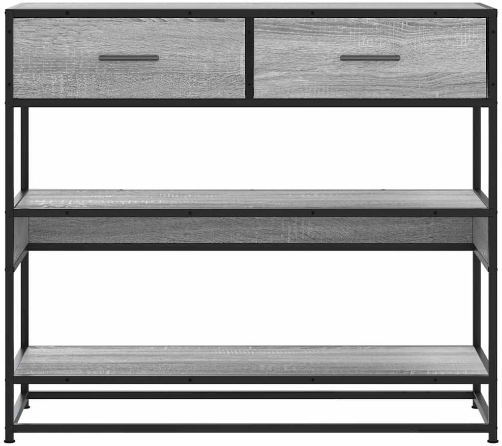 Konsolinis staliukas, pilka sonoma, 90x35x80cm, mediena