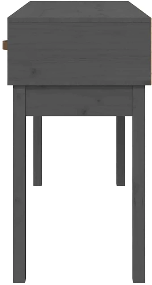 Konsolinis staliukas, pilkas, 114x40x75cm, pušies masyvas