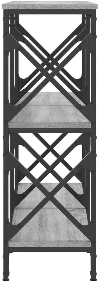 Konsolinis staliukas, pilkas ąžuolo, 100x28x80,5cm, mediena