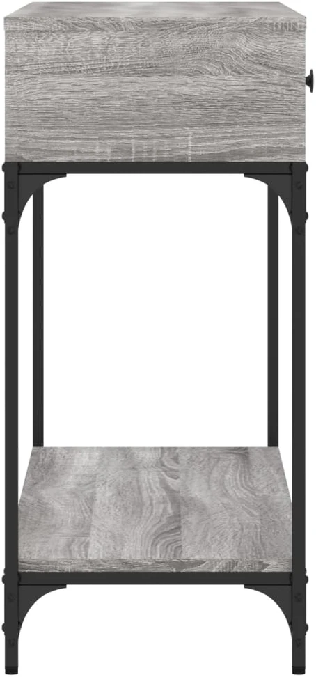 Konsolinis staliukas, pilkas ąžuolo, 100x34,5x75cm, mediena
