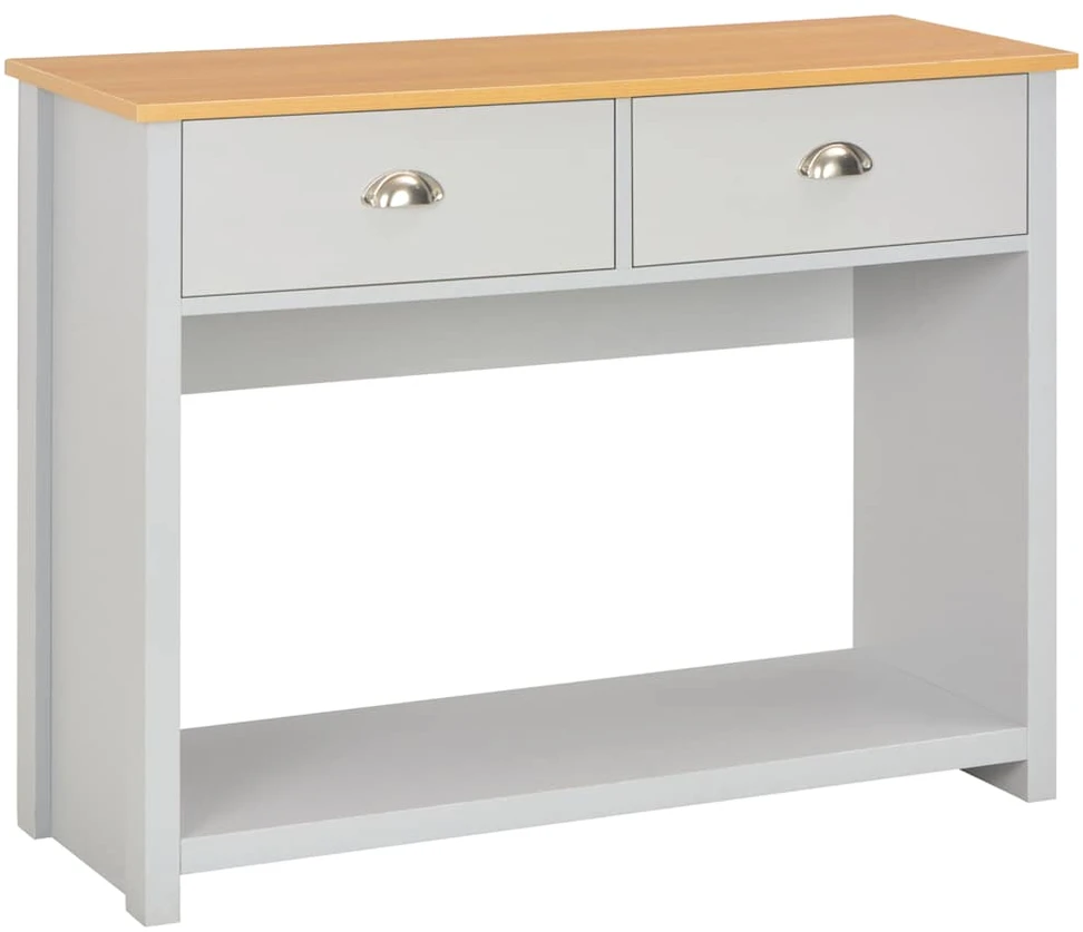 Konsolinis staliukas, pilkos spalvos, 97x35x76cm