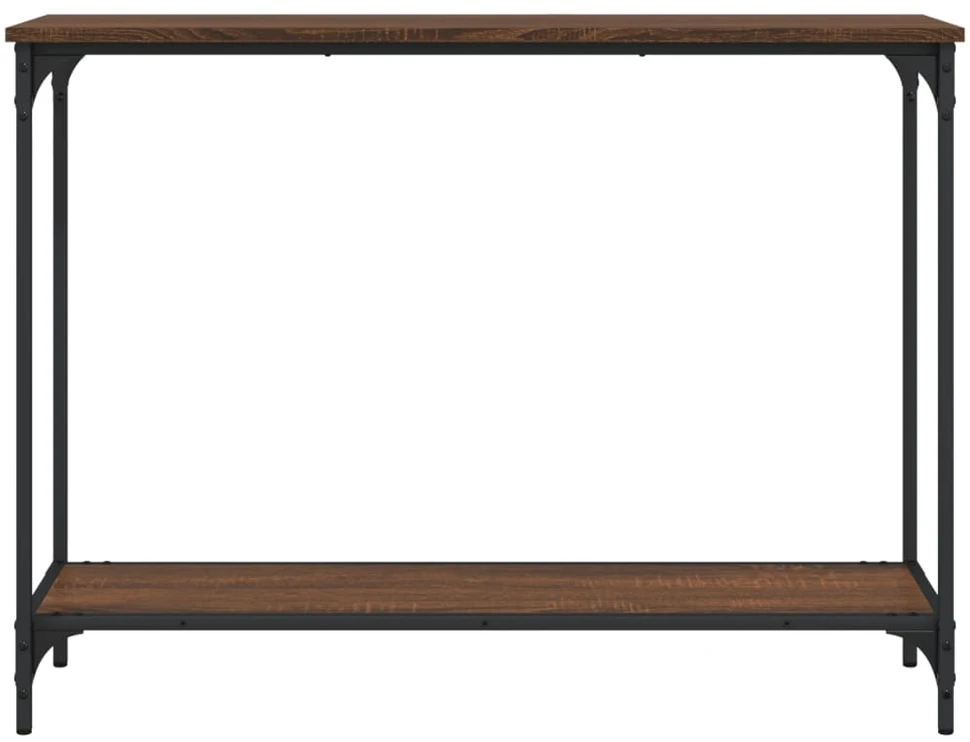 Konsolinis staliukas, rudas, 101x30,5x75cm, apdirbta mediena
