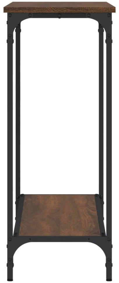 Konsolinis staliukas, rudas, 101x30,5x75cm, apdirbta mediena