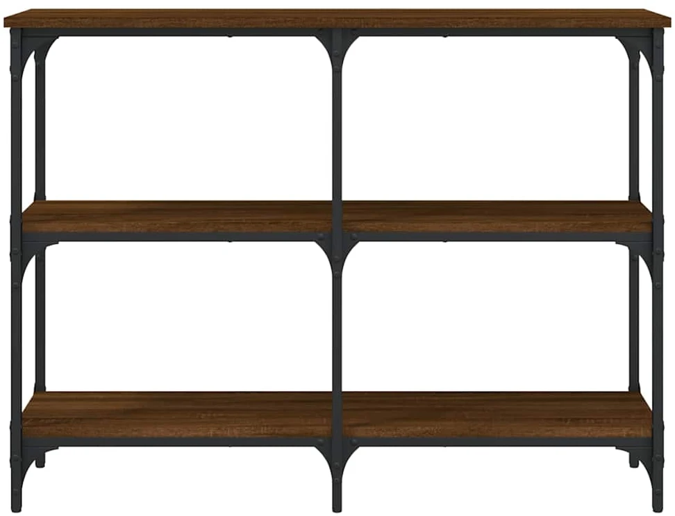 Konsolinis staliukas, rudas ąžuolo, 100x29x75cm, mediena