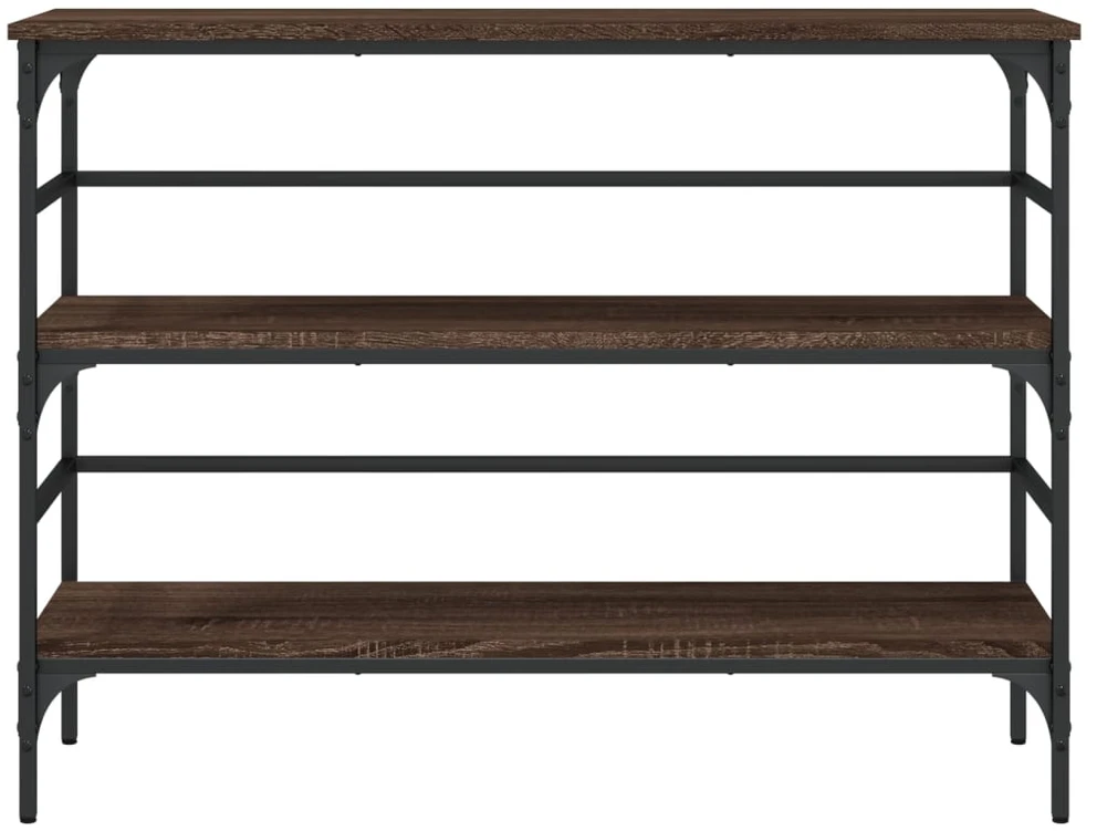 Konsolinis staliukas, rudas ąžuolo, 100x32x75cm, mediena