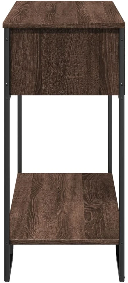 Konsolinis staliukas, rudas ąžuolo, 100x35x74,5cm, mediena