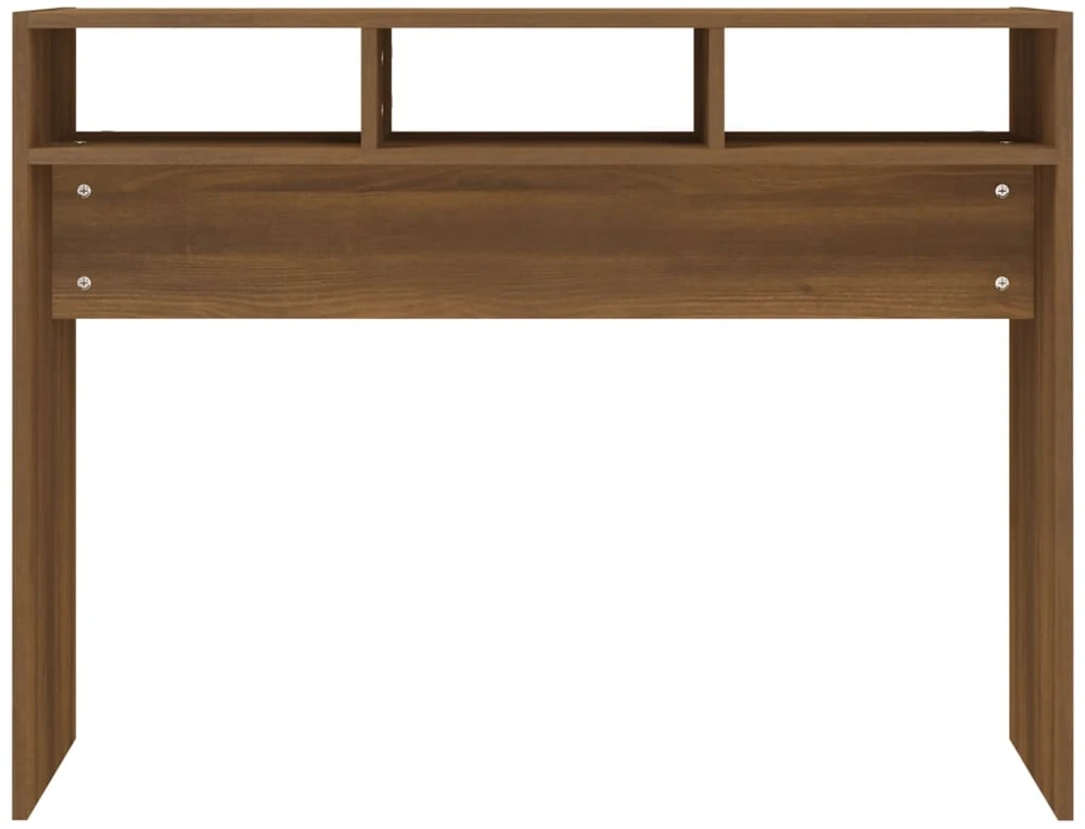Konsolinis staliukas, rudas ąžuolo, 105x30x80cm, mediena