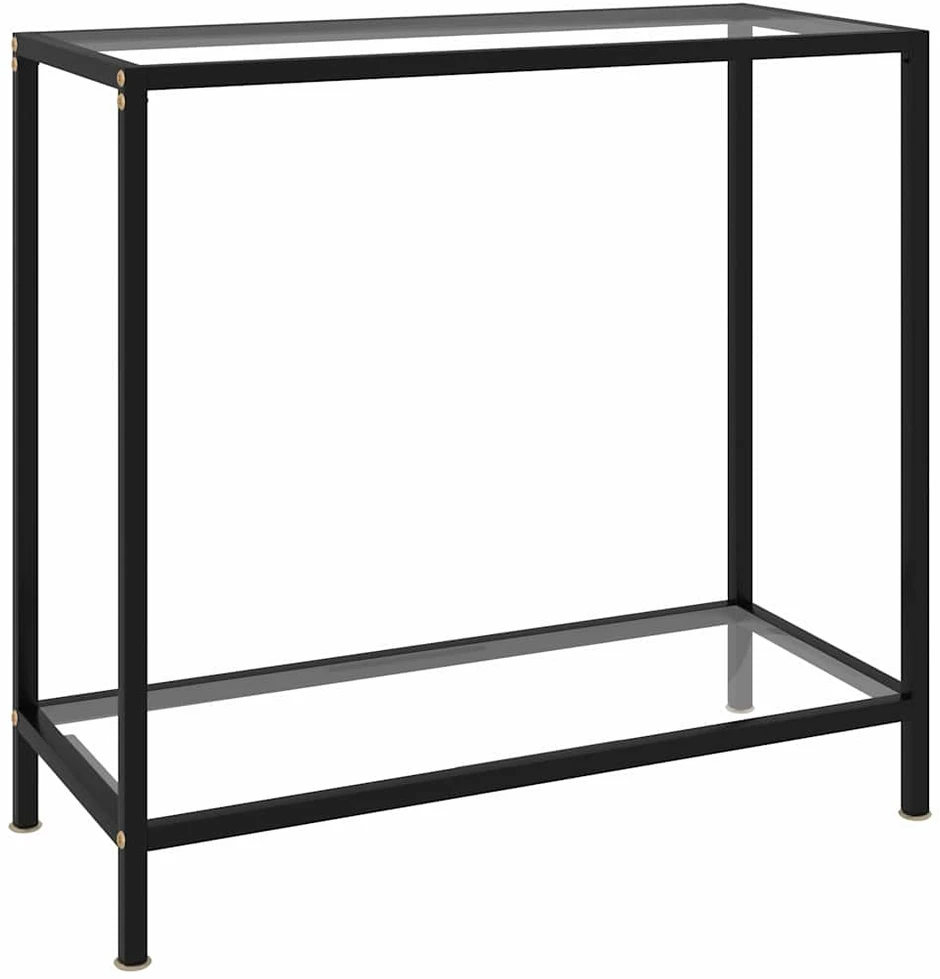 Konsolinis staliukas, skaidrus, 80x35x75cm, grūdintas stiklas