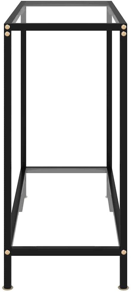 Konsolinis staliukas, skaidrus, 80x35x75cm, grūdintas stiklas