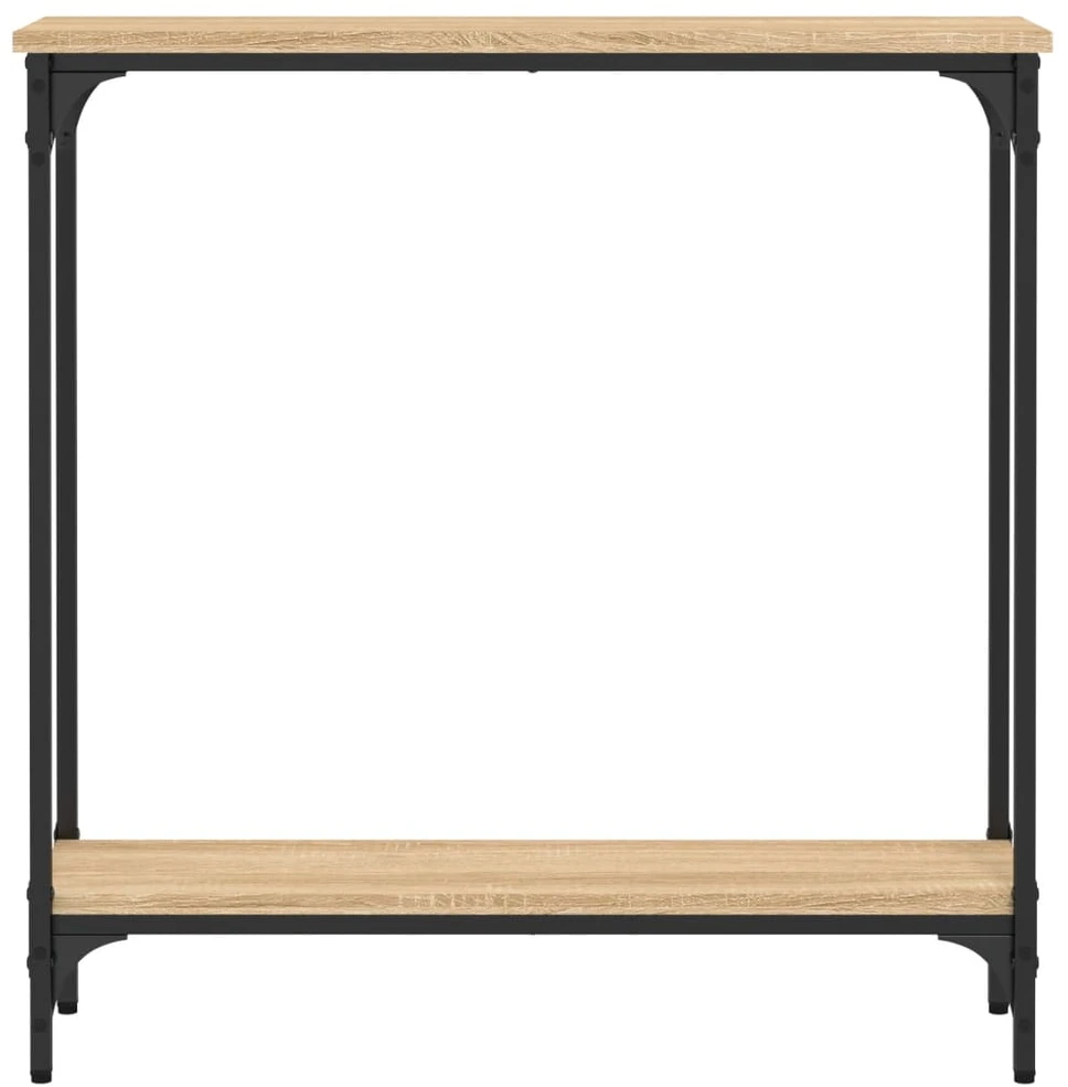 Konsolinis staliukas, ąžuolo, 75x22,5x75cm, apdirbta mediena