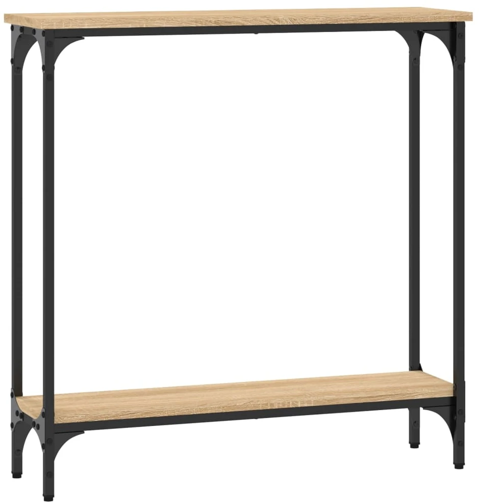 Konsolinis staliukas, ąžuolo, 75x22,5x75cm, apdirbta mediena