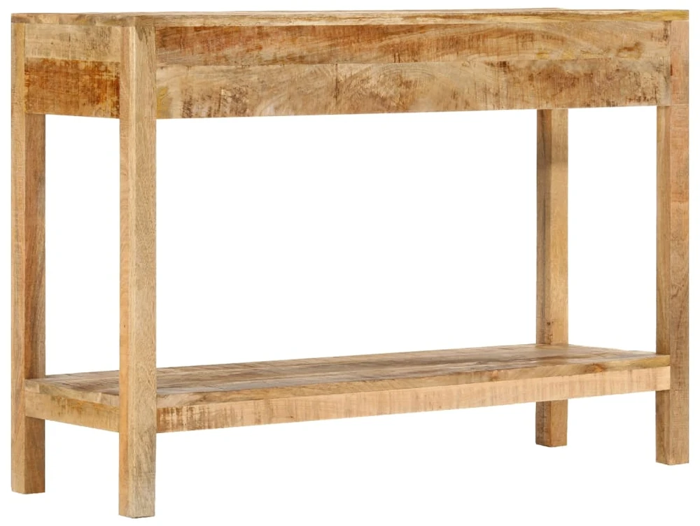 Konsolinis staliukas su 2 stalčiais, 110x35x75cm, mango masyvas