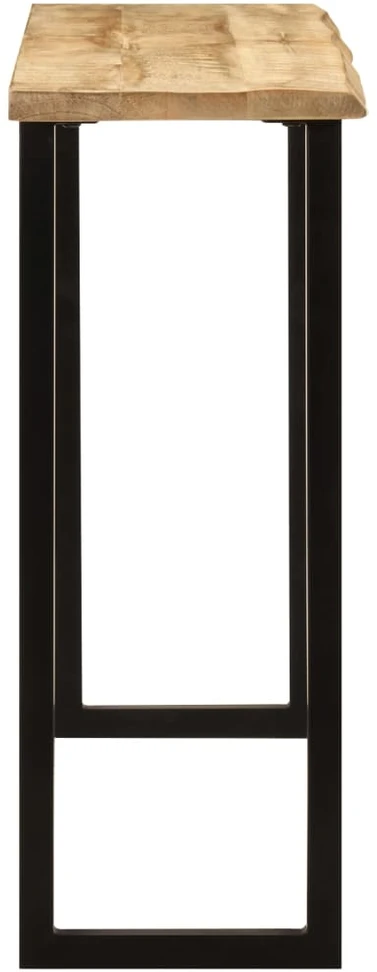 Konsolinis staliukas su gyvu kraštu, 105x33x76cm, mango mediena