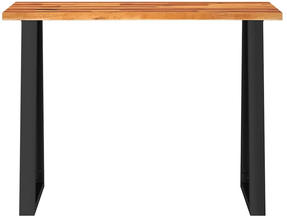 Konsolinis staliukas su gyvu kraštu, 110x35x80cm, akacija