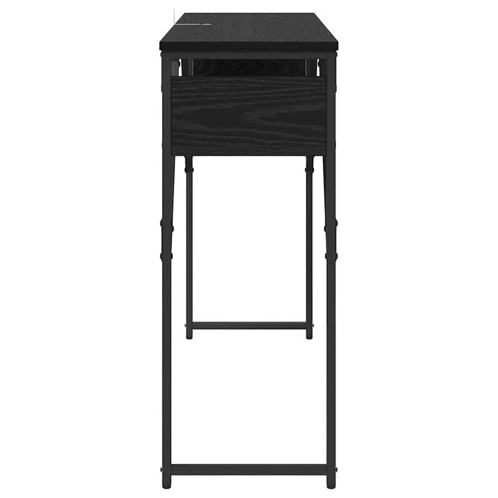 KonsolinisStaliukas Juodas ąžuolas Apdirbta mediena 105x30x75cm