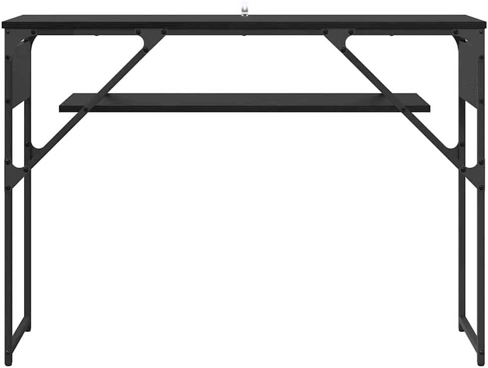 KonsolinisStaliukas Juodas ąžuolas Apdirbta mediena 105x30x75cm