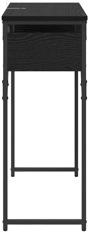 KonsolinisStaliukas Juodas ąžuolas Apdirbta mediena 75x30x75cm