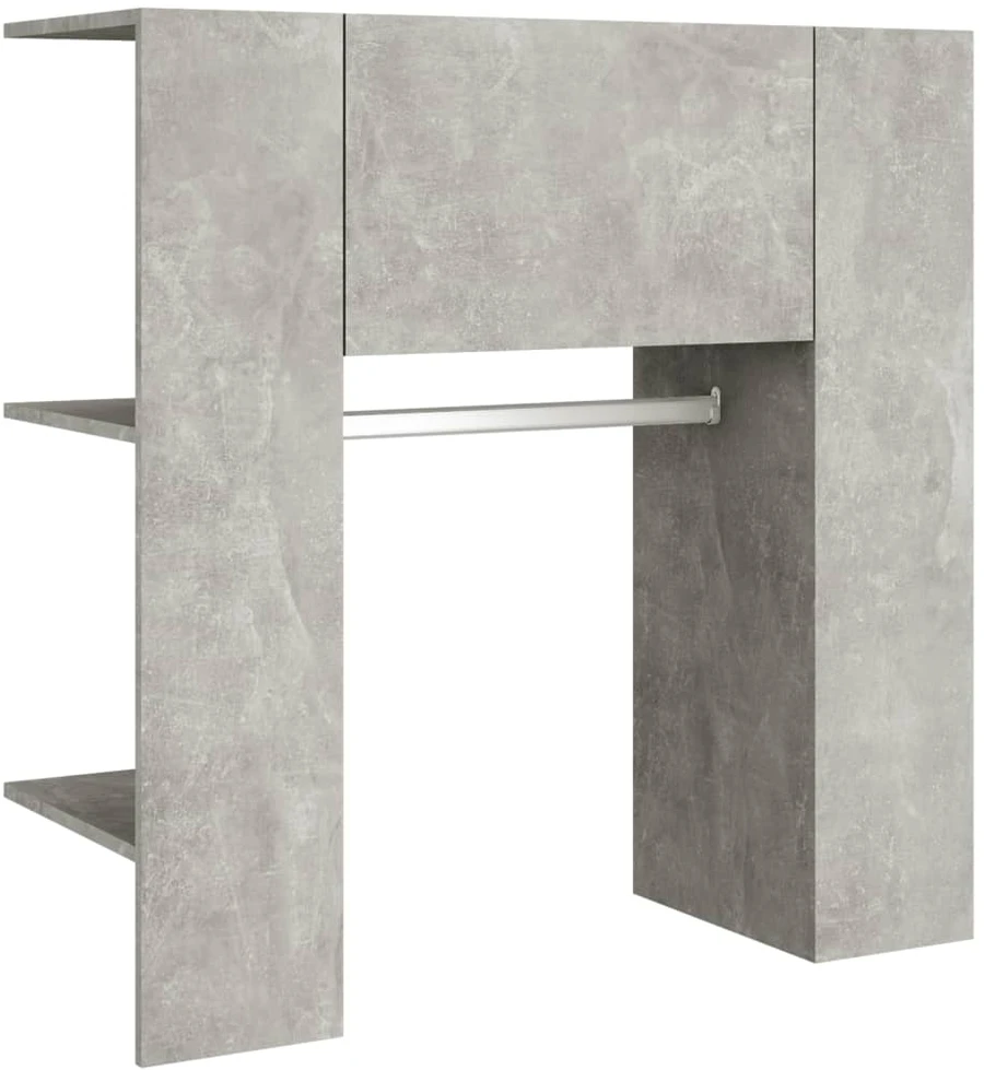 Koridoriaus spintelė, betono pilka, 97,5x37x99cm, mediena
