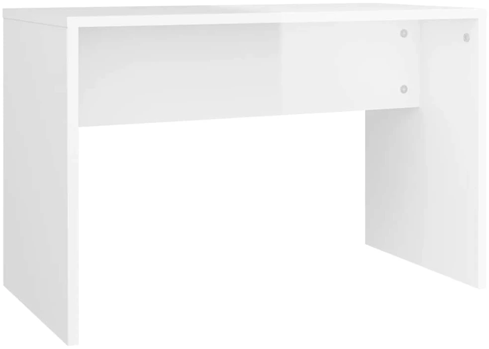 Kosmetinio staliuko komplektas, baltas, 86,5x35x136cm, blizgus