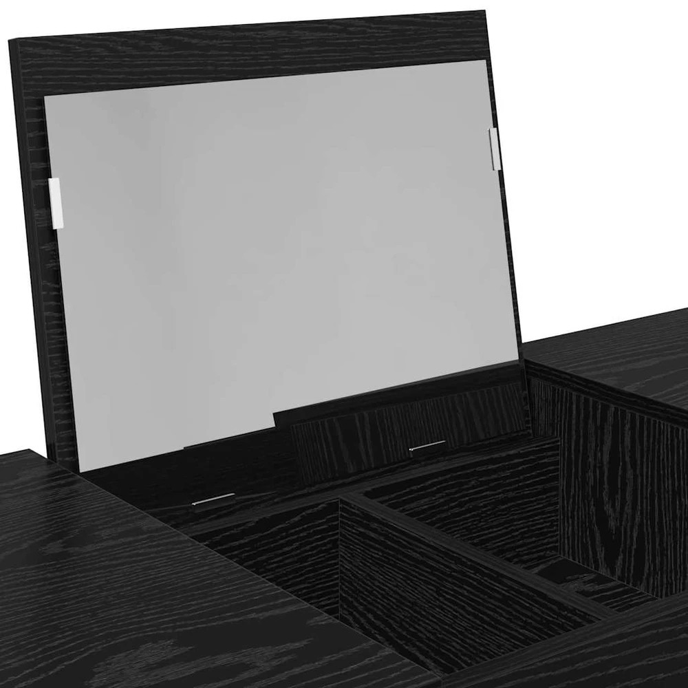 Kosmetinis Stalas su stalčių Juodas ąžuolas 100 x 45 x 76 cm