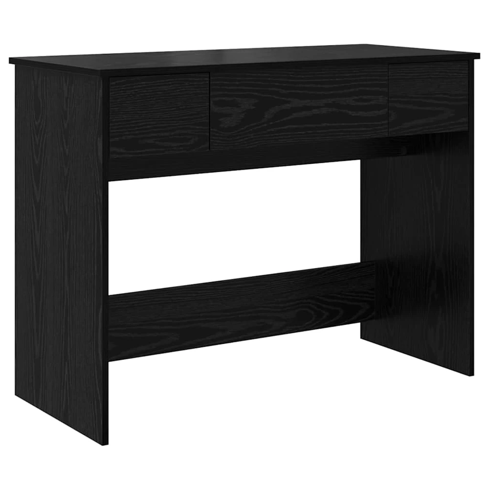 Kosmetinis Stalas su stalčių Juodas ąžuolas 100 x 45 x 76 cm