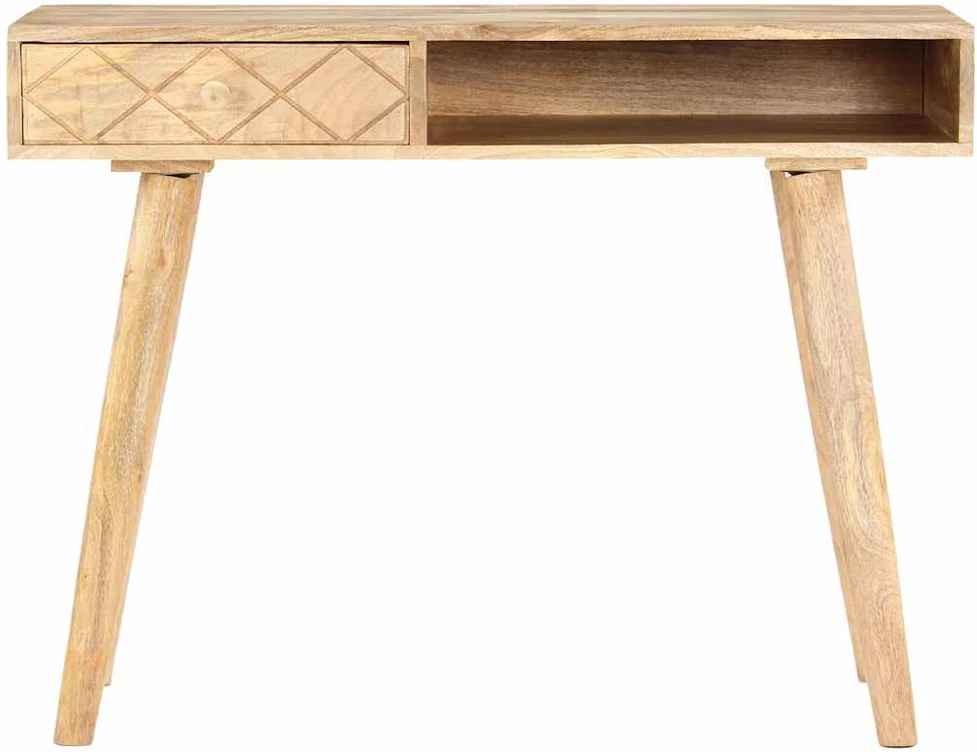 Kosmetinis staliukas, 100x50x76cm, mango medienos masyvas