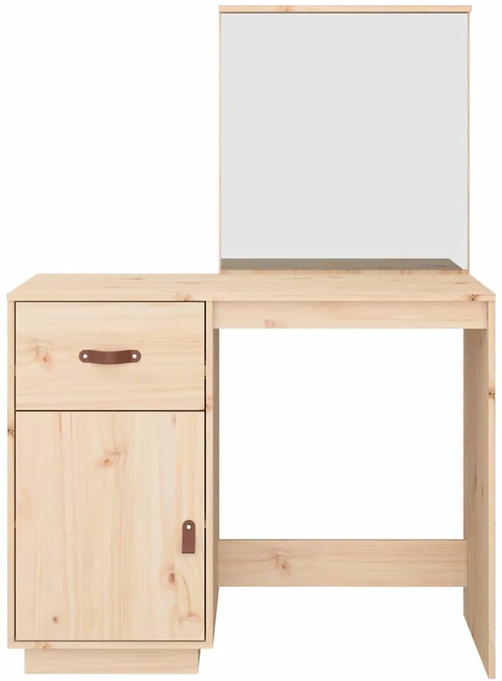 Kosmetinis staliukas, 95x50x134cm, pušies medienos masyvas