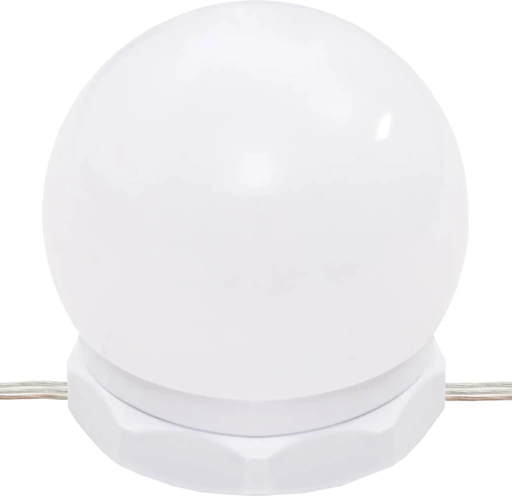 Kosmetinis staliukas su LED, pilkas, 90x50x132,5cm, mediena