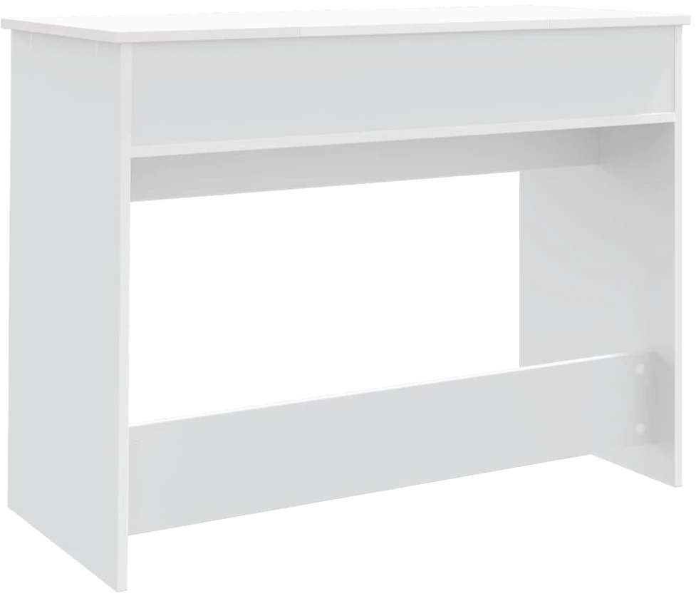 Kosmetinis staliukas su veidrodžiu, baltas, 100x45x76cm