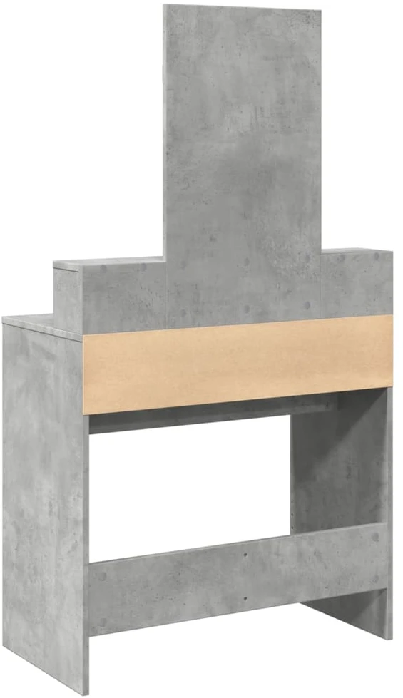 Kosmetinis staliukas su veidrodžiu, betono, 80x41x144,5cm
