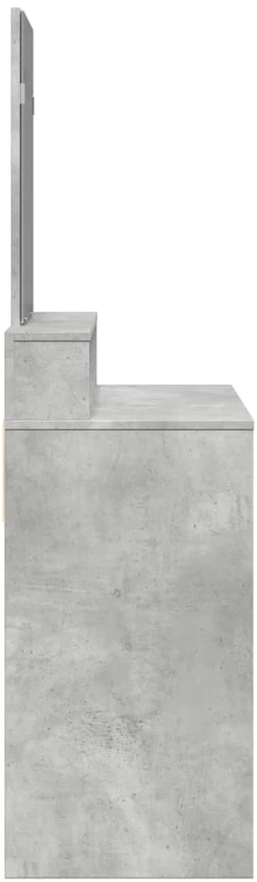 Kosmetinis staliukas su veidrodžiu, betono, 80x41x144,5cm