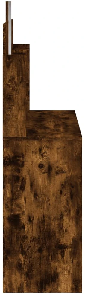 Kosmetinis staliukas su veidrodžiu, dūminio ąžuolo, 96x39x142cm