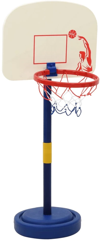 Krepšinio stovas su kamuoliu/pompa, 90/121cm