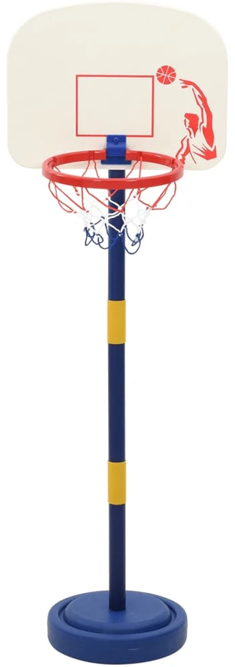 Krepšinio stovas su kamuoliu/pompa, 90/121cm