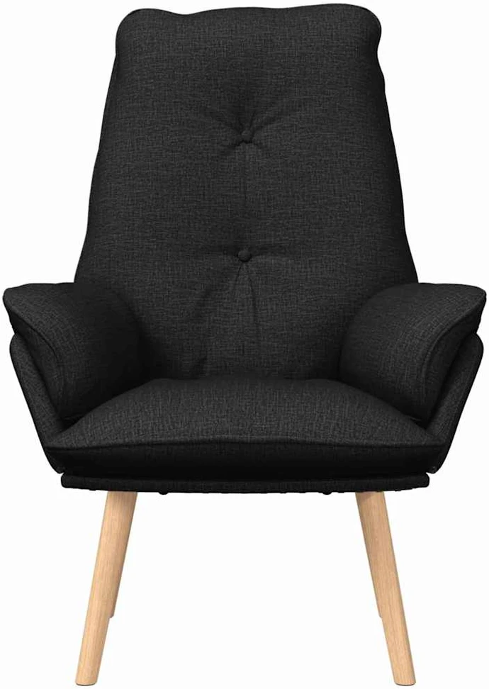 Fotelis krėslas Juoda 69 x 74 x 93 cm Audinys ir Fanera