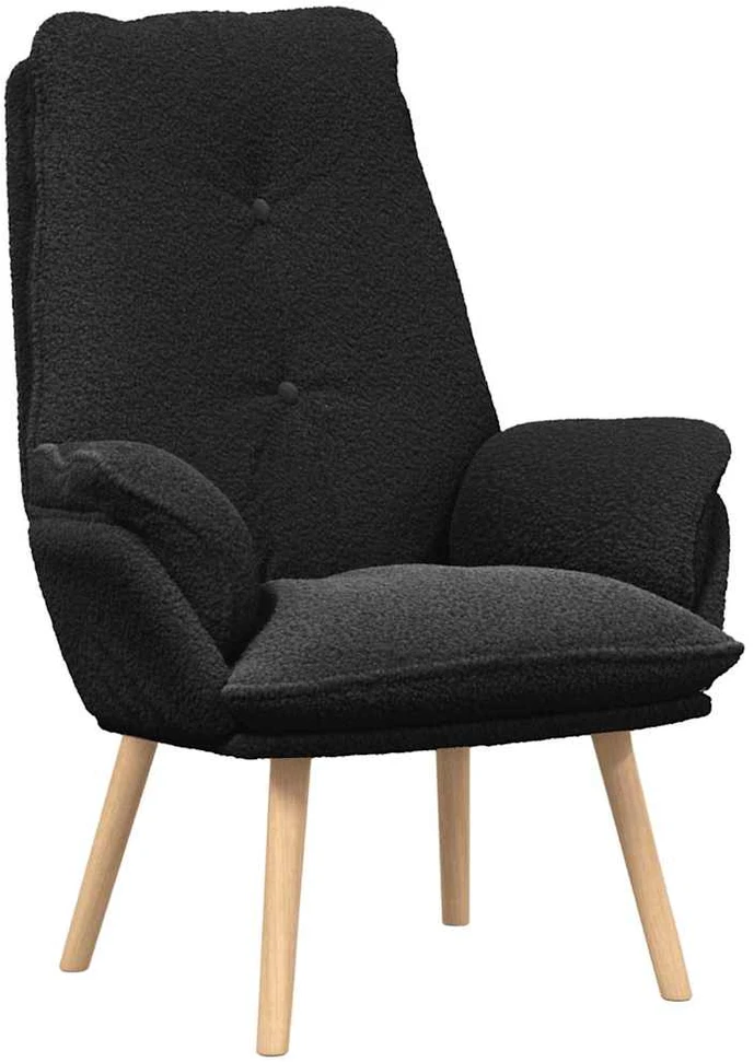 Fotelis krėslas Juoda 69 x 74 x 93 cm Šerpos audinys
